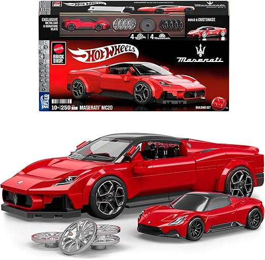 Mattel Brick Shop Hot Wheels Maserati MC20