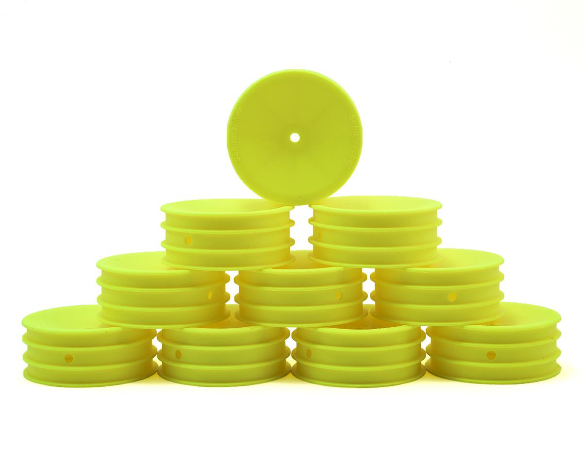 Roue avant Schumacher 2WD - Jaune néon 5 paires