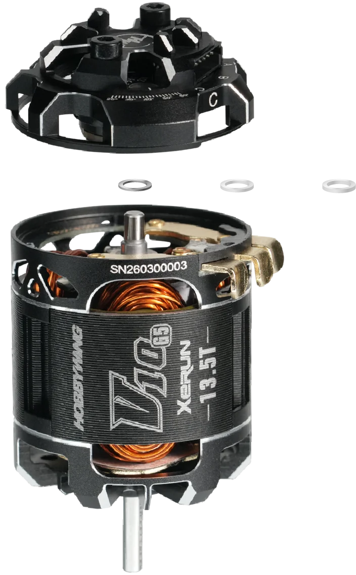 Xerun V10 Brushless Motor G5(2-3s) 13.5T Sensored 1:10