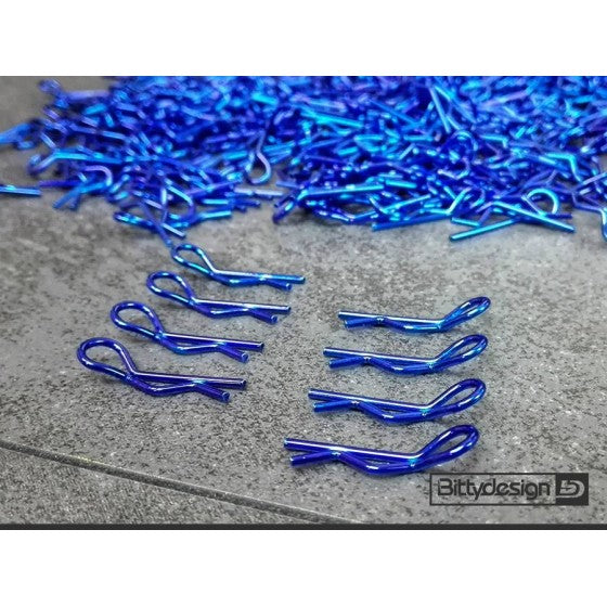 Kit de clips de carrosserie Bittydesign 8 pièces Bleu