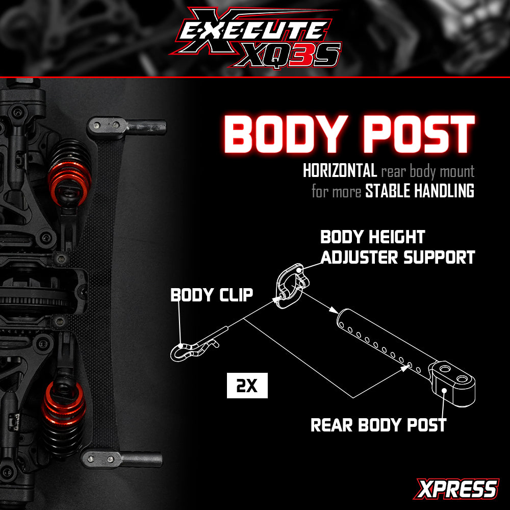 EXECUTE XQ3S 1/10 4WD SPORT TOURING CAR KIT - XP-90042