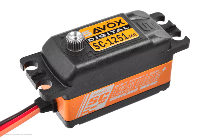 Savöx SC-1251MG+ Low Profile - Servo numérique sans noyau