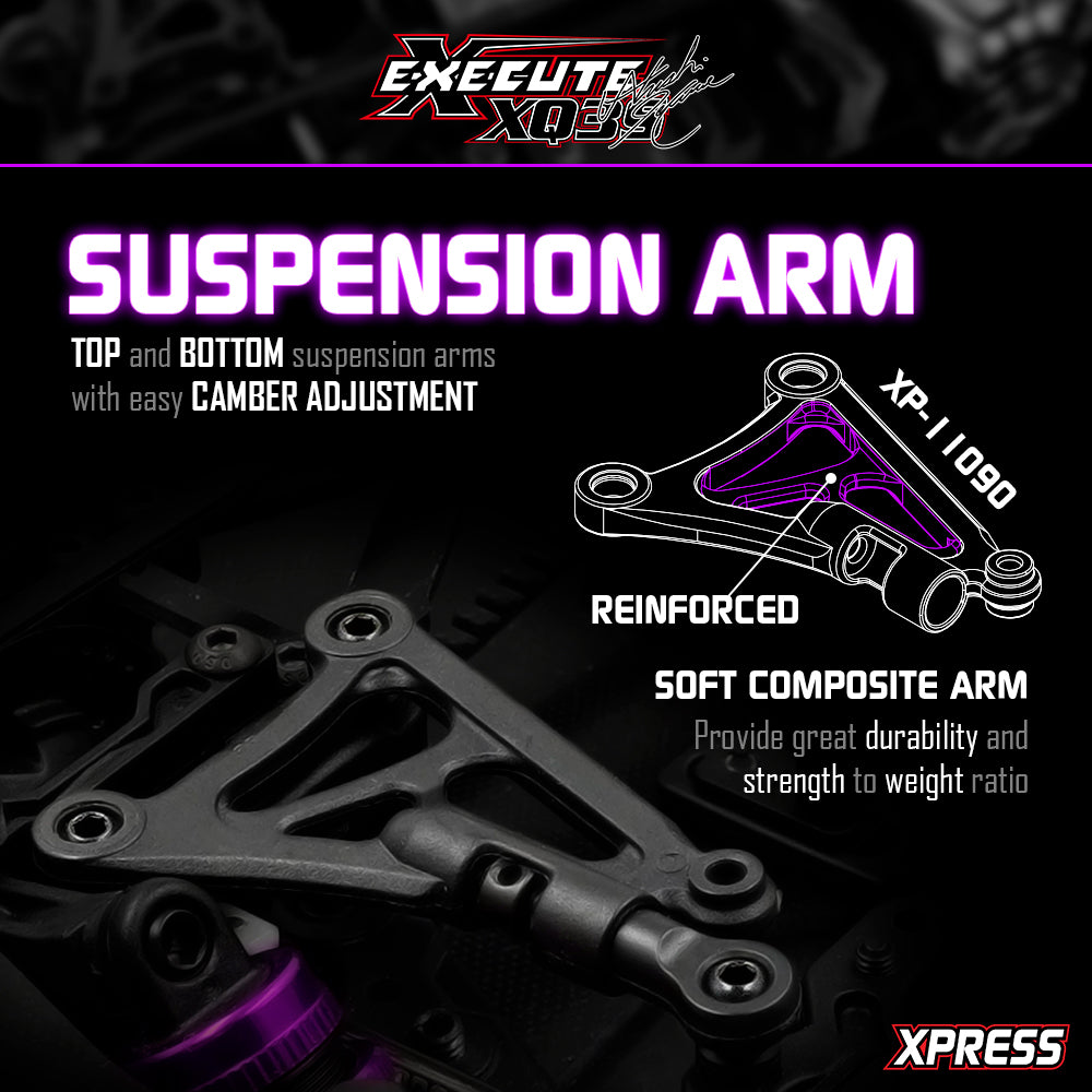 EXECUTE XQ3S 1/10 SPORT TOURING CAR KIT PURPLE HARA LIMITED EDITION
