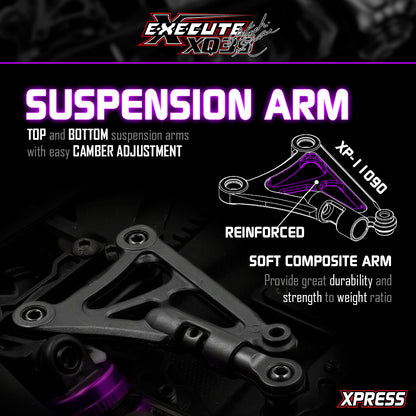 EXECUTE XQ3S 1/10 SPORT TOURING CAR KIT PURPLE HARA LIMITED EDITION