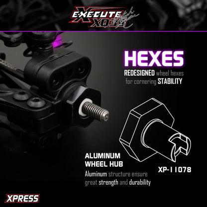 EXECUTE XQ3S 1/10 SPORT TOURING CAR KIT PURPLE HARA LIMITED EDITION