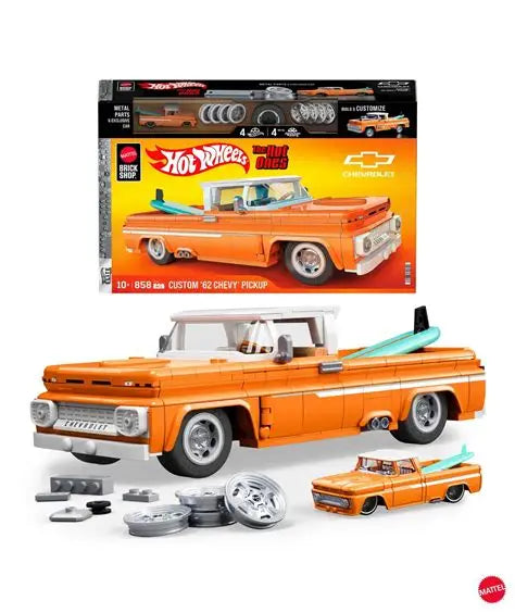 Mattel Brick Shop Hot Wheels Custom '62 Chevy Pickup