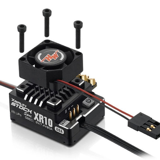 Hobbywing XeRun XR10 STOCK SPEC Sensored Brushless ESC (Black) 2s