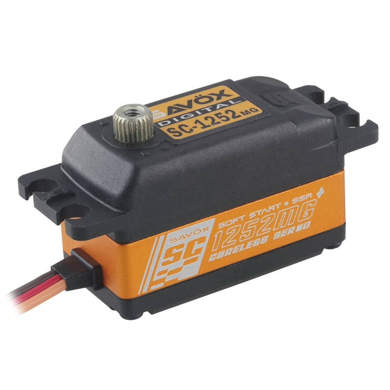 Savöx SC-1252MG+ Servo sans noyau à profil bas (0,07 s/7 kg/6,0 V)