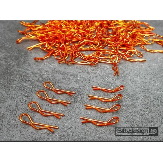 Bittydesign Kit de Clips de Corps 8pcs Orange