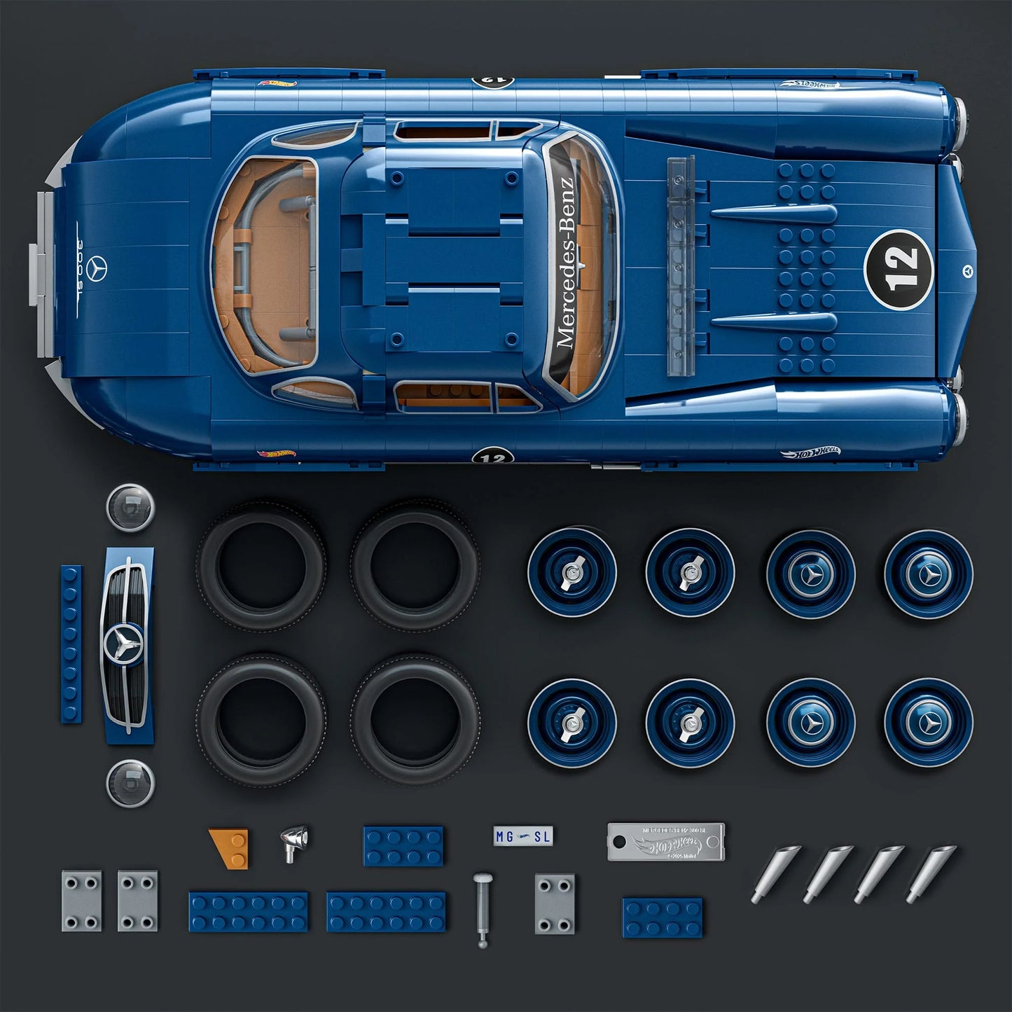 Mattel Brick Shop Hot Wheels Mercedes-Benz 300 SL