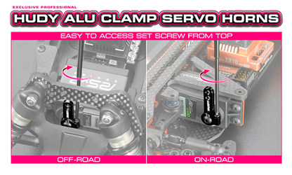 ALU CLAMP SERVO HORN - FUTABA - OFFSET - 25T