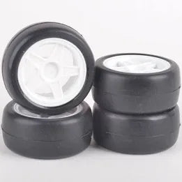 Rush Pre-Glued Mini Tyres 24 Round (4pcs)