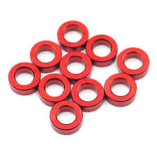 XP-10241 Aluminum Shim 3x5.5x2.0mm Red 10pcs