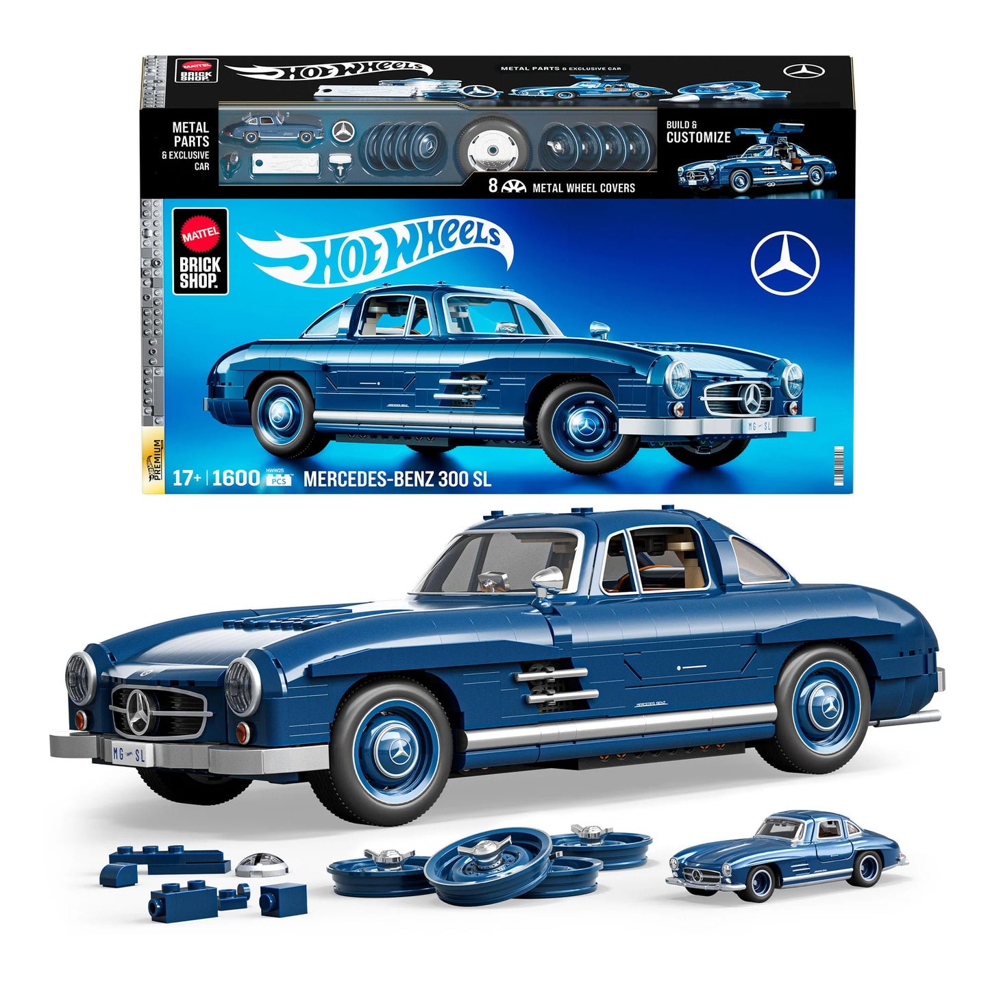 Mattel Brick Shop Hot Wheels Mercedes-Benz 300 SL